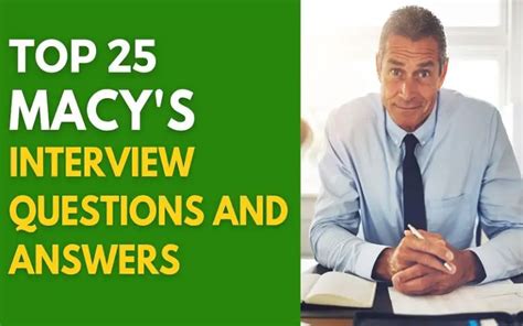 Top 25 Macys Interview Questions And Answers In 2024