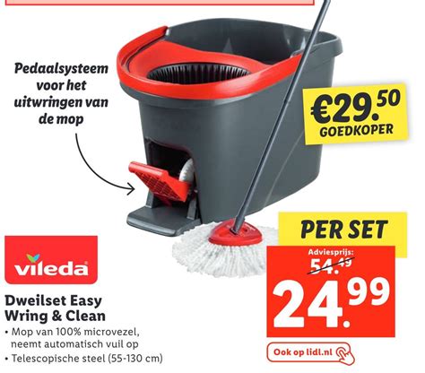 Vileda Dweilset Easy Wring Clean Aanbieding Bij Lidl