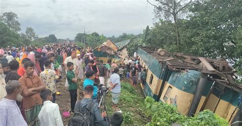 ভৈরবে দুর্ঘটনার ১৫ ঘণ্টা পর উদ্ধারকাজ সমাপ্ত উভয় লাইনে চলছে ট্রেন