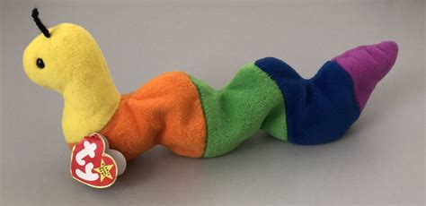 TY Original Beanie Baby Inch Worm Retired Style 4044 Rare Tag Errors