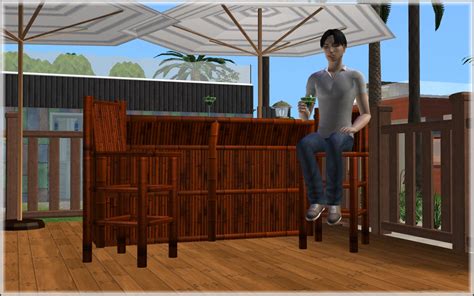 Mod The Sims Updated Bamboo Tiki Bar W Drinkable Servable