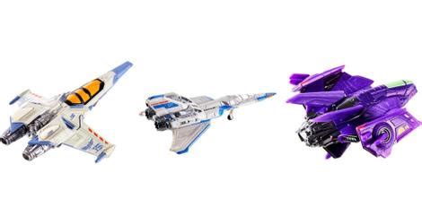 Pacote 3 Naves Estelares Disney Pixar Lightyear Hot Wheels Fleet Naves Estelares