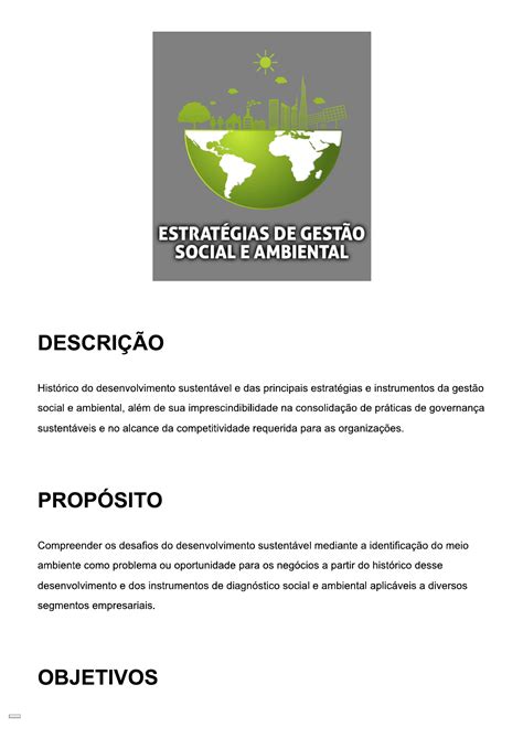 Estratégias de Gestão Social e Ambiental AULA 4 Logística