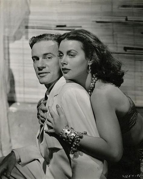 Hedy Lamarr And Richard Carlson Publicity Photo For White Cargo MGM