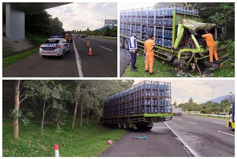 Ada 2 Kecelakaan Di Tol Jagorawi Salah Satunya Karena Ngantuk