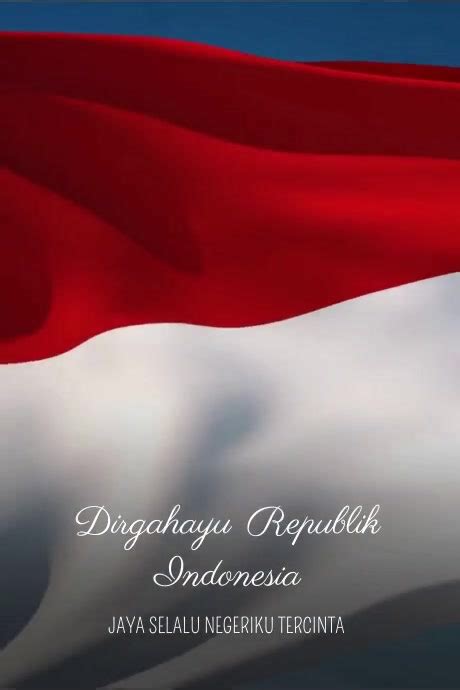 Dirgahayu Indonesia Template Postermywall