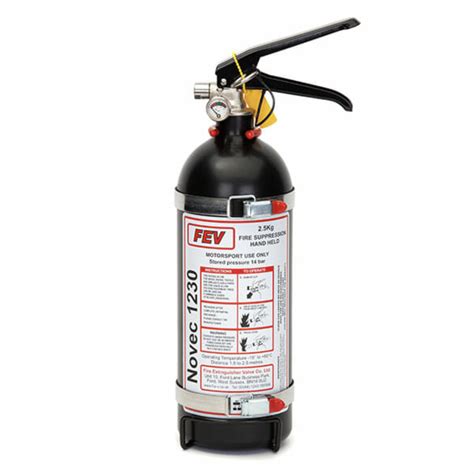 Fev 25kg Novec 1230 Gas Matt Black Handheld Fire Extinguisher With