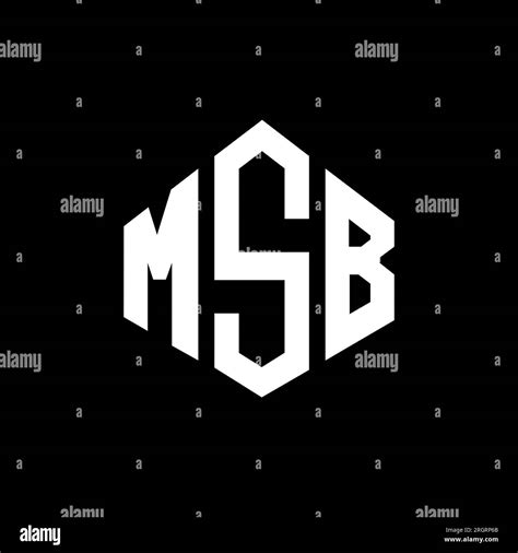 MSB letter logo design with polygon shape. MSB polygon and cube shape logo design. MSB hexagon ...