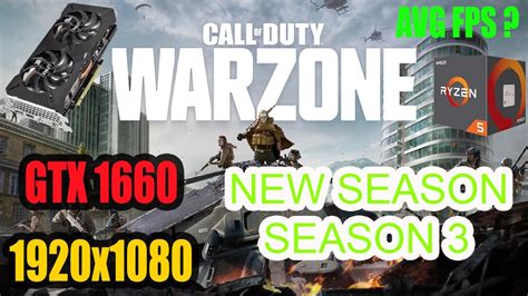 Call Of Duty Warzone Season Ryzen Gtx Fps Test Youtube