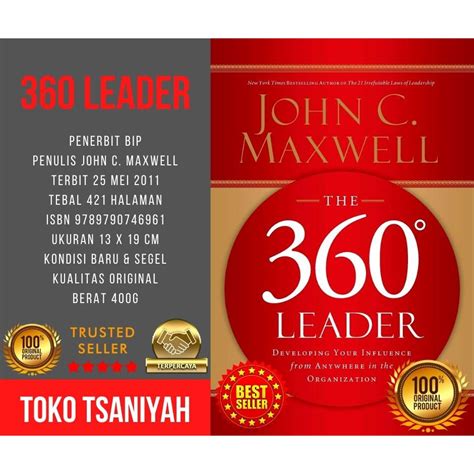 Jual Buku Motivasi Best Seller 360 Leader John C Maxwell Buku Pemimpin