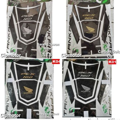 Stiker Sticker Tankpad Honda New Pcx Carbon Timbul Lazada