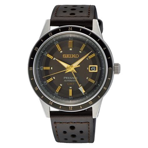 Seiko Presage Gmt Style Brown Ssk J Corvus