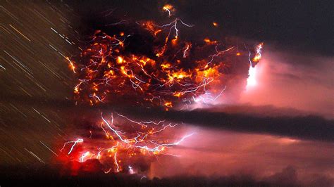 Volcano Lightning Wallpapers on WallpaperDog