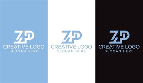 Premium Vector Initial Letter Zp Logo Design Monogram Creative Modern