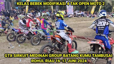 Kelas Bebek Modifikasi 4 Tak Open Moto 2 Gtx Sirkuit Medinah Group