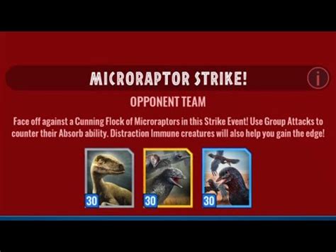 Defeating The Microraptor Strike JWA YouTube