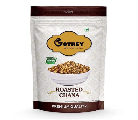 Gotrey Natural Whole Roasted Chana Plain Salted Bengal Gram Chickpeas