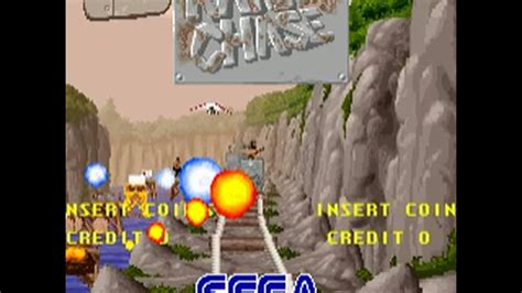 Rail Chase Sega 1991 Attract Mode 60fps Youtube