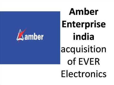 Amber Enterprise India Acquisition Of Ever Electronics Youtube