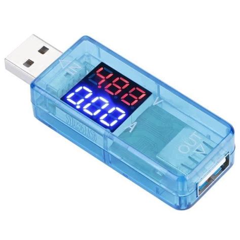 Testeur de tension USB USB couleur LCD Voltmètre Ampèremètre Compteur