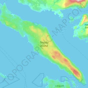 Texada Island topographic map, elevation, terrain