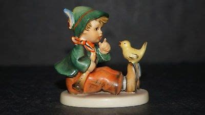 Vintage HUMMEL GOEBEL SINGING LESSON 63 BOY BIRD FIGURINE WEST