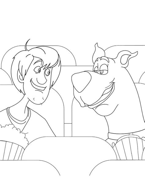 Shaggy And Scooby Doo Coloring Page Funny Coloring Pages