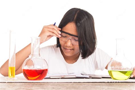 Premium Photo | Cute girl doing science experiment, science education ...