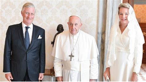 Belgique Le Pape Fran Ois Re Oit Le Roi Philippe Zenit Fran Ais