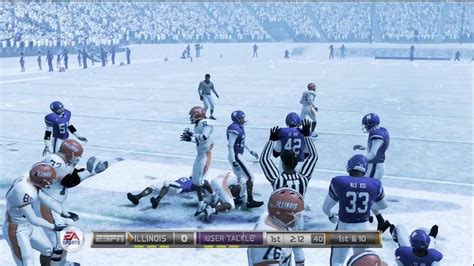 Ncaa Football 12 Gameplay Illinois Vs Northwestern Xbox 360