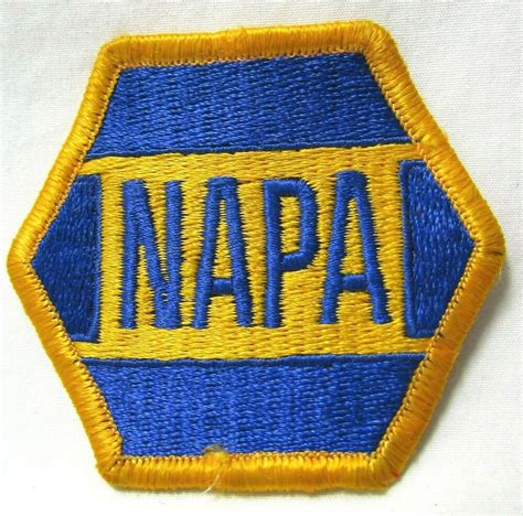 Napa Auto Parts Retro Racing Uniform Patch Vtg Automobile Cloth Blue