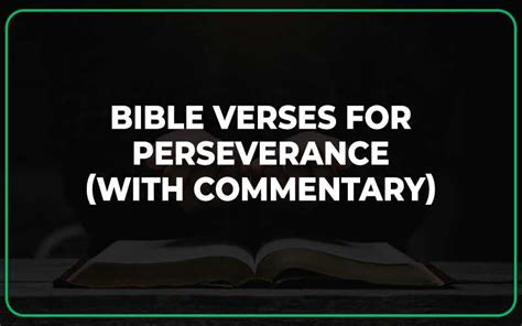 33 Powerful Bible Verses For Perseverance With Commentary Scripture