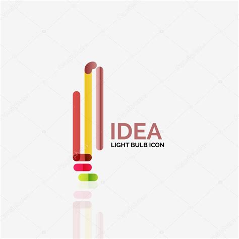 Logo, vector light bulb Stock Vector by ©akomov 100882988