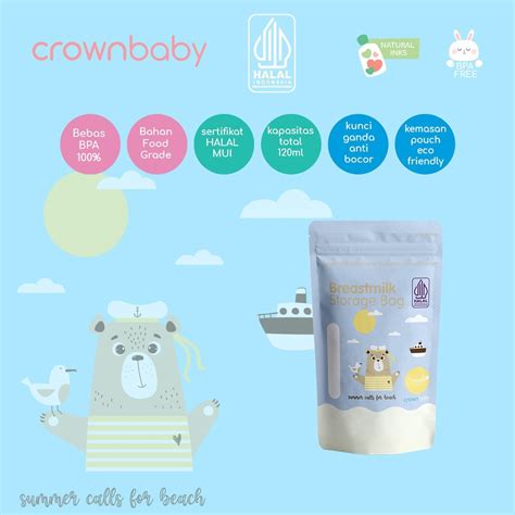 Jual Crown Kantong Asi Ml Breastmilk Storage Isi Ml