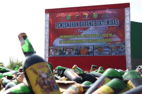 Ribuan Miras Dan Knalpot Bising Hasil Razia Dimusnahkan Forkopimda