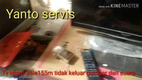 Tv Sharp LED 24LE155M Lampu Indikator Berkedip Kedip YouTube