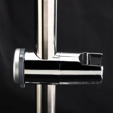 New Polished Chrome Shower Riser Rail Set Adjustable Shower Sliding Bar