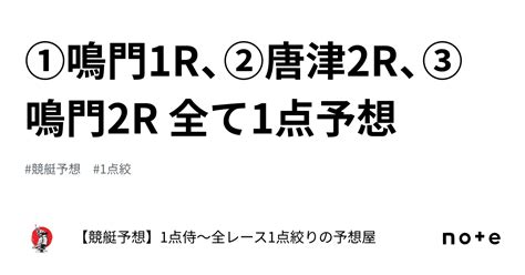 ⚔️①鳴門1r、②唐津2r、③鳴門2r ⚔️全て1点予想⚔️｜【競艇予想】1点侍～全レース1点絞りの予想屋