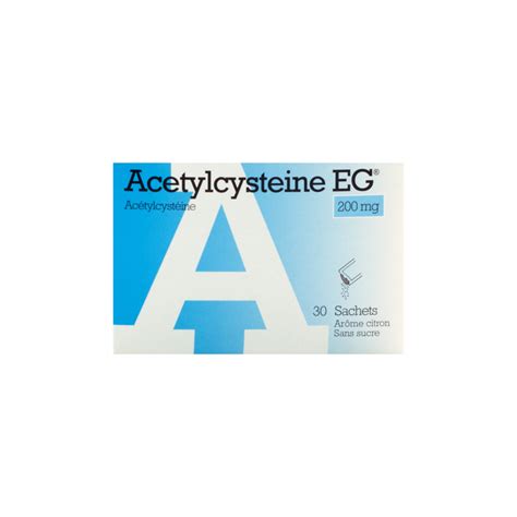 Acetylcysteine Eg Sachets X Mg Sachets Pharmacodel Votre