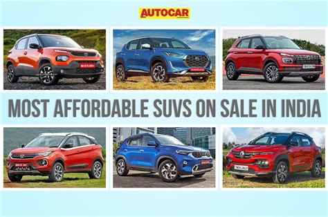 Most Affordable Suvs On Sale Tata Punch Nissan Magnite Renault Kiger And More Autocar India