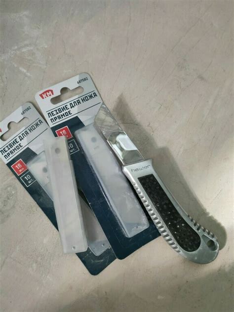 Лезвие для ножа КМ 18 мм прямое (10 шт.) — купить в Санкт-Петербурге ...