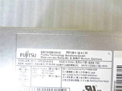 複数入荷 Fujitsu Esprimo 等用 電源ユニット Dps 250ab 99 B 250w250w～｜売買されたオークション情報