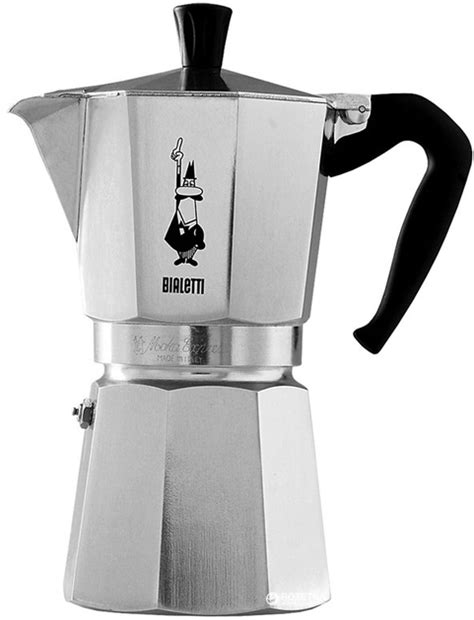 Гейзерная кофеварка Bialetti Moka Express 9 чашек 420 мл Металл ...