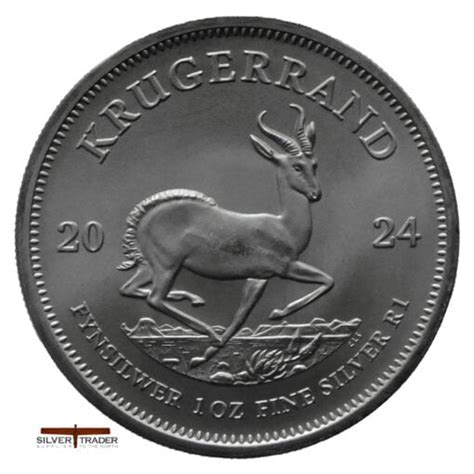 South African Krugerrand Oz Silver Bullion Coin