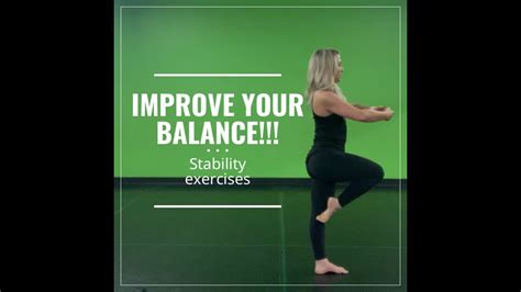 Stability Balance Exercises For Beginners Dance Tutorials Youtube