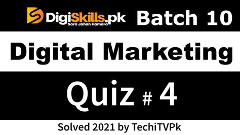 Digiskills Digital Marketing Quiz Batch Digital Marketing Online