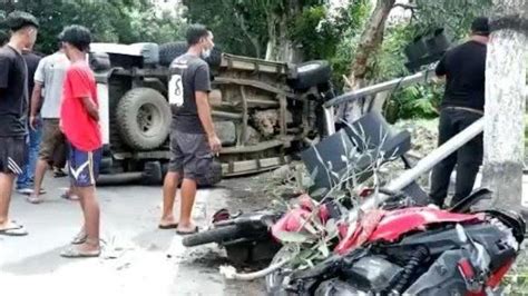 Update Kecelakaan Mobil Vs Motor Di Gurah Kediri Polisi Sopir Sudah