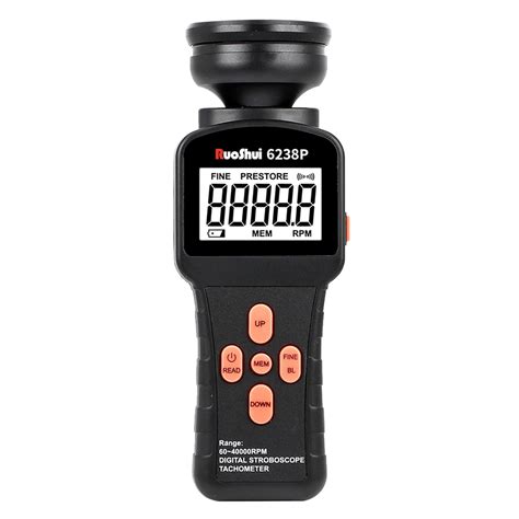 RuoShui 6238P Digital HanDigital Handled Tachometer Non Contact Laser