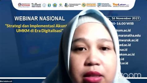 Webinar Nasional Strategi Dan Implementasi Akuntansi Umkm Di Era