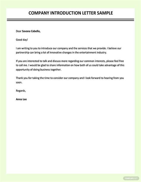 Cleaning Company Introduction Letter In Word Google Docs Pages